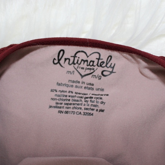 Intimately Free People Burgundy Bodycon Dress M/L - Picture 3 of 3